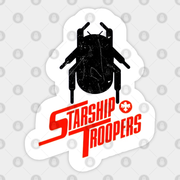 Starship troopers t-shirt Sticker by Dede gemoy